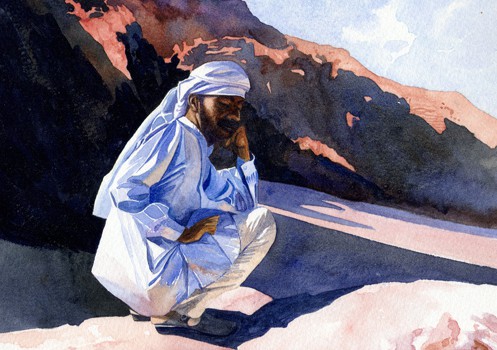 bedouin-guide-thinking-sinai