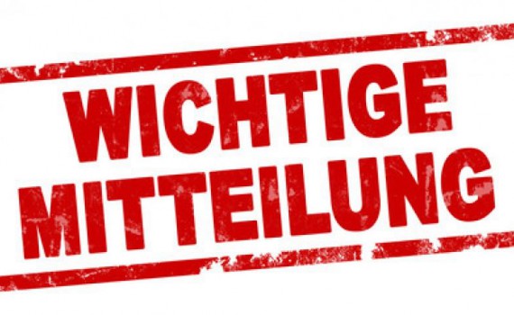 wichtige mitteilung